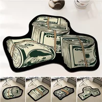 Creative Money Shaped Carpet Personality Imitation Money Rug Dollar Rug for Bedroom Irregular Art Floor Mat Door