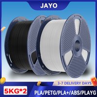 JAYO 3D PETG/PLA/PLA+/PLA Matt/ABS Druckerfilament 2*5KG Große Spule & 1,75mm 100% keine Blase ungiftige 3D-Druckmaterialien