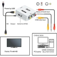 AV to HDMI-compatible HD 1080P Switch RCA AV to HDMI-compatible Audio Video Cable Converter Support P Connector