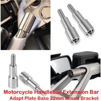 2PCS Fit for BMW R1300RT RT R1300 2025 Motorcycle Handlebar Extension Bar 22mm Adapter GPS Navigation & Smart Phone Base Bracket
