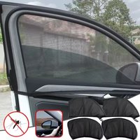 Car Mosquito Proof Window Mesh Car Sunshade Net Car Window Sun Visor Cover Automotive Interior