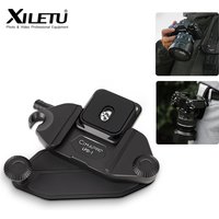XILETU Cimapro Klips do Plecaka na Aparat Uniwersalna Płytka Szybkiego Montażu Arca Swiss do Aparatów DSLR Sony Nikon Bezproblemowy Montaż