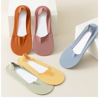 5 Pairs Women Socks Solid Color Summer Invisible Socks For Women High Quality Candy Color Low Cut Socks