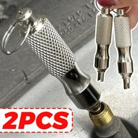 AliExpress NONE Portable Keychain Valve Core Remover Tool Stainless Steel Key Ring Spanner for Car Motorcycle ATV Bike Tire Repair Universal