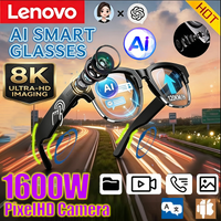 Lenovo 8K AI Smart Glasses 2027 New Hands-Free Calling AI Translation AI Chat Logging Music Playback Women Men Smart Sunglasses