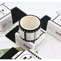 Black and White Camera Film Washi Tape 10meters DIY Sticker Decoratieve Scrapbooking Tools Masking Tape for Photo Album