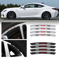 4pcs Car Wheel Rim Stickers Auto Tire Emblem Decor Decal Accessories For Audi SLine Audi Quattro A4 B8 A3 8P A6 C7 8V SLINE TTRS