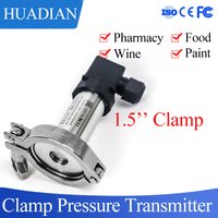 flush diaphragm hygienic pressure sensor chip for visco medium measure 4-20ma display