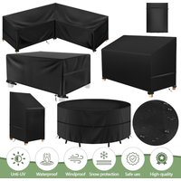 Outdoor Furniture Dust Cover 210D Oxford Cloth Garden Chair Cover Sofa Cover Waterproof Outdoor Patio Table Furniture Cover