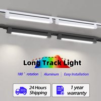 Reflektor LED na szynę, liniowy reflektor, lampa sufitowa na szyny 110-220V, lampa szynowa do salonu, sypialni, kuchni i sklepu.