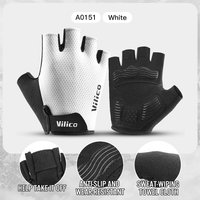 VILICO Summer Breathable Half Finger Cycling Gloves Ultralight Road Bike Gloves Anti-Slip Silicone Pad Cooling Sport Gear