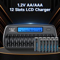 CITYORK 1.2V AA AAA NIMH Rechargeable Batteries 2A 3A With 12 Slots Fast Smart Intelligent charger for 1.2V AA AAA Battery