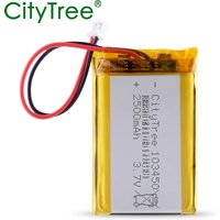 103450 2500mAh JST PH 2.0mm 2pin Plug 3.7V Rechargeable Battery for Bluetooth Headset Camera GPS Navigator MP5