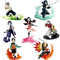 New Demon Slayer Figure Tanjirou Agatsuma Zenitsu Kyoujurou Anime Model Action Figure PVC Collection Toy for friend Gift