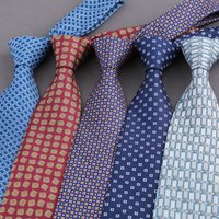Men's Polka Dot Jacquard Neck Ties for Man Business Soft Novelty Tie Gravata Wedding Party Neckties Neckwear Tuxedos Cravats
