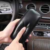 Leather Knee Pad for Car Interior Pillow Comfortable Elastic Cushion Memory Foam Universal Thigh Support Accessories 18X8.2cm