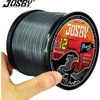 JOSBY Braided Fishing Line 12 Strands Smooth Multifilament PE Weave Sea Freshwater Extreme Japan Carp Thread 100/300/500/1000M