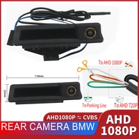AHD1080P CVBS AHD 720P poignée de coffre de voiture caméra de recul caméra HD pour BMW E60 E61 E70 E71 E72 E82 E88 E84 E90 E91 E92 E93 X1 X5
