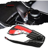 Real Carbon Fiber Car Interior Center Gear Head Shift Knob Panel Cover Trim Accessories For BMW G80 M3 G82 G83 M4 2021-2025