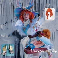 Aurora Cosplay LOL The Rabbit Aurora Cosplay Costume Christmas Uniforms Sets Wig Shoes Costumes Game LOL Cospaly