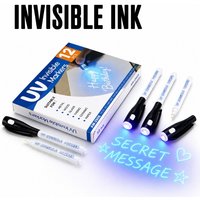 12Pcs UV Light Invisible Markers Disappearing Ink Writing Pen Hidden Note Tool Art Creation DIY Crafts Universal Office Supplies