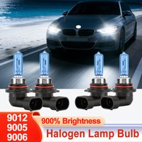 2pcs 9012 HIR2 Halogen Lights Bulb 9005 HB3 9006 HB4 Car Headlight Fog Lamp Super Bright Halogen Headlight Lamp White