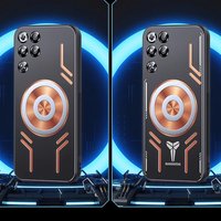 Graphene Cooling Metal Magnetic Phone Case for ZTE RedMagic 11 Pro Plus Pro+ Red Copper Heat Dissipation Cover