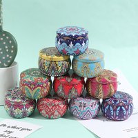 New Candy Box Drum-shaped Cookie Box Party Supply Tea Pot Tin Box Jewelry Box-Homeclub