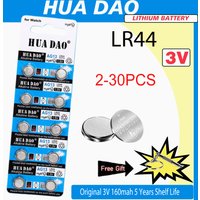 2-30PCS High Capacity LR44 Batteries L1154F AG13 SR44 A76 Premium Alkaline Battery 1.5V Button Coin Cell Battery for Calculator