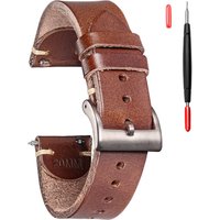 HEMSUT Leder Uhr Bands für Männer Italienische Buttero Gemacht Handgemachte Uhr Strap Quick Release Vintage Ersatz Wrap von 18mm 20mm 22mm