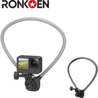Ronkoen Neck Hold Mount Chest Mount for GoPro 13 12 Hero 11 Insta360 DJI Osmo Action 4/5 PRO Silicone Action Camera Accessories