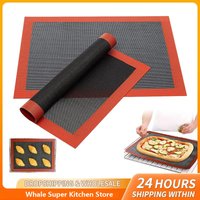 Baking Grill Mat 30X40cm Baking Tray Breathable Anti stick BBQ Cookie Bread Baking Pad Oven Microwave High Temperature Baking
