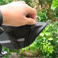 Reflective Cycling Saddle Bag, Portable Waterproof Bike Seat Storage for Mountain Road Bikes, Holds Essentials
