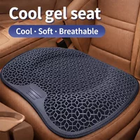 Car Seat Cushion Honeycomb Design Gel Breathable, Soft and Easy To Clean Provides Comfortable Support Elastic Gel Car Seat