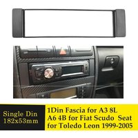 Fascia 1 Din Frame for -Audi A3 8L A6 4B Seat Toledo Leon Fiat Scudo Stereo Facia Plate Dash CD Trim 1 DIN Radio Cover