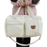 Large Capacity Mommy Travel Bag Women Totes Baby Diaper Nappy Bags Shoulder Cotton Ladies Maternity Shopping Bags