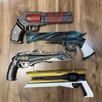 Wielokrotne modele broni, nie strzelające, laserowe karabiny, rewolwery, rekwizyty, broni do cosplay, bezpieczne, gumowe PU, prezent na Halloween