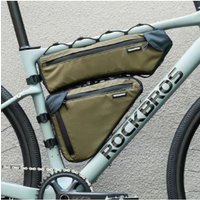 AliExpress ROCKBROS Bicycle Triangle Bag Bicycle Triangle Bag Abrasion Resistant Travel Organizer Portable Large Capacity 1.5L Tube Bag