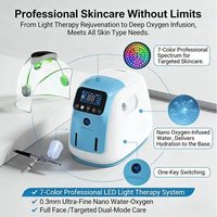 7 Colors LED Therapy Machine Nano Oxygen Infusion Skincare Device Facial LED Oxygen Dome Machine Jet Peel Oxygen Equipment