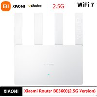 Xiaomi Router BE3600 2.5G WiFi7 2.4/5GHz Duan Bands 160Mhz 3570Mbps Mesh Networking Gaming Acceleration 2.5G Ethernet Port -CN