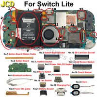JCD Type-C Charging Port Board Ribbon Cable SD Card Slot Battery Socket Joystick Touch LCD Screem FPC Connector For Switch Lite