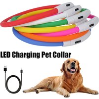 Night Safety Flashing Glow Collar Night Luminous Charge Collar Led Usb Dog Collar Pet Accessories Dog Accessories