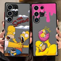 The Simpsons Cartoon Case for Samsung Galaxy S24 Plus Note 20 Ultra 10+ S26 S22 S25 Ultra S20 FE S23 FE S21 Funda Back Phone
