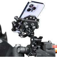 Metal Alloy Motorcycle Mobile Stand High Quality With Shock Absorber Bike Motorcycle Cell Phone Holder Motos Navigation Bracket