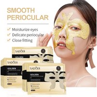 10pcs SADOER Peptide Golden Collagen Eye Mask Moisturizing Firming Smooth Anti Dark Circle Eye Pathes Eyes Masks Skin Care