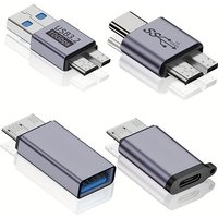 USB C 3.2 Micro B Male to Type C Female Adapter Type-C To Micro B Connector for Laptop External Hard Drive Disk Box Samsung S5