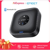 EMEET Kabelloser Konferenzlautsprecher 360 ° Sprachbesprechungsmikrofon mit 4 Geräuschunterdrückungsmikrofonen Bluetooth-Freisprecheinrichtung für das Büro