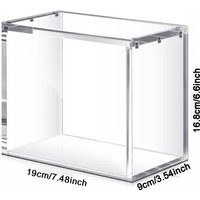 Clear Acrylic Game Card Box Protective Cases Magnetic Closure 5mm Thick Game Card Storage for ETB Elit Trainer Box
