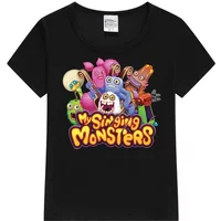 My Singing Monsters Summer Anime T-shirt Kids Clothes Kids T Shirts Casual Short Sleeve 100% Cotton Tops Y2k Boys Girl Clothes