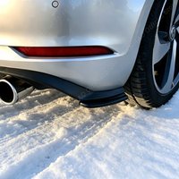 Maxton Style Glossy Black Car Rear Bumper Side Splitters For VW Golf Mk7 Golf 7 GTI 2012-2020 Rear Side Corner Apron Bodykits